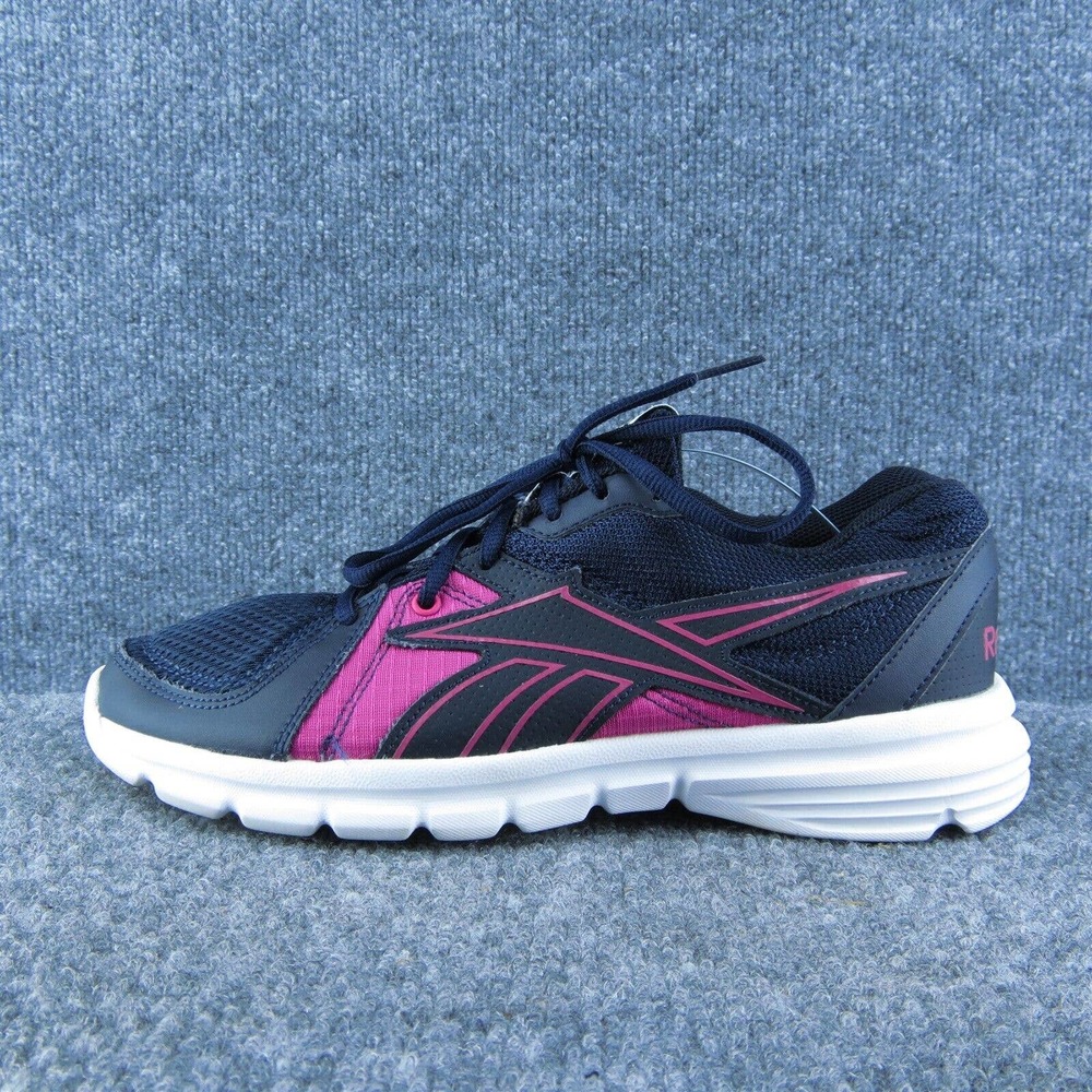 Reebok Women Running Shoes Blue Fabric Lace Up Size 7 Medium